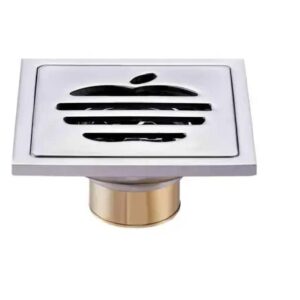 Rust-Resistant Apple Logo Sensor Floor Drain