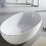 1500mm White Standard Soaking Freestanding Bathtub