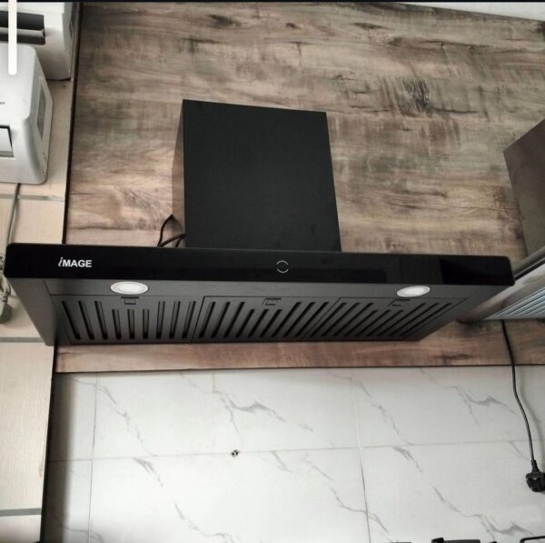 90cm T shape heat extractor with hand wave sensor and charcoal filter