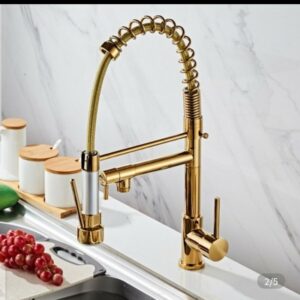 Gold Chain mixer tap