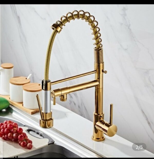 Gold Chain mixer tap
