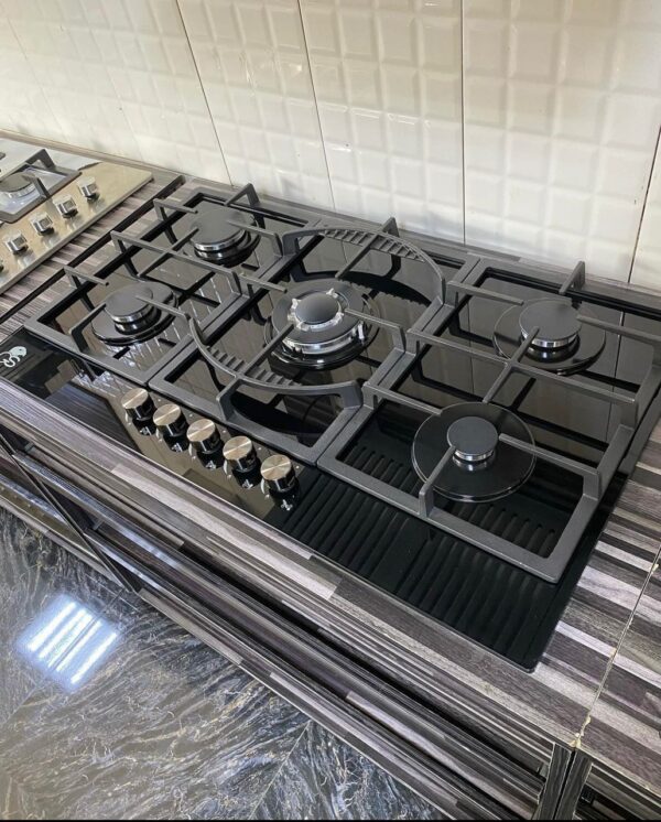 5 burner gas hob