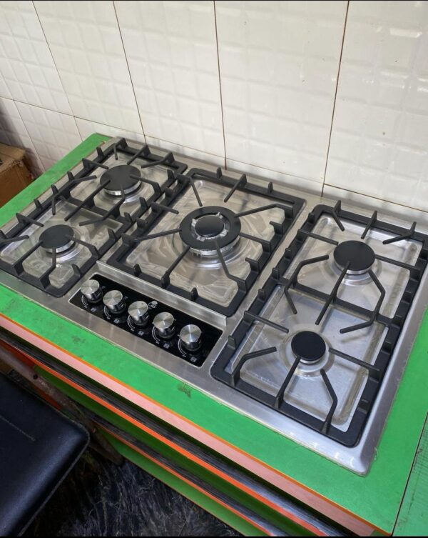 5 burner stainless steel