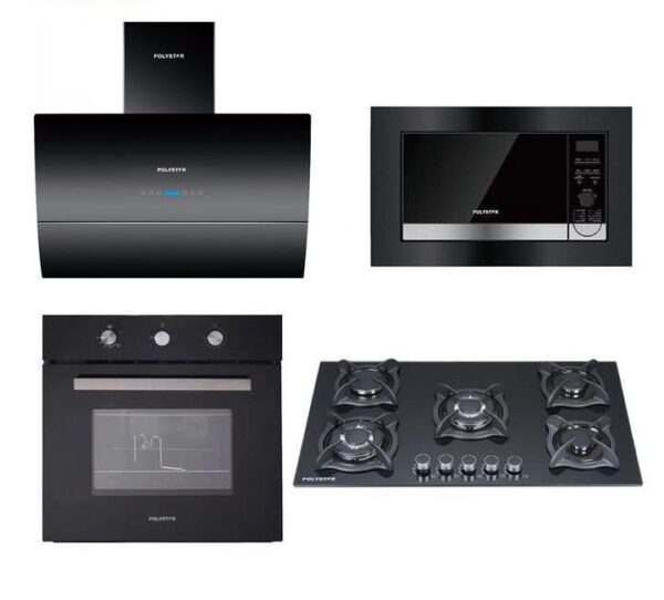 Polystar complete set - Oven, microwave, burner and extractor