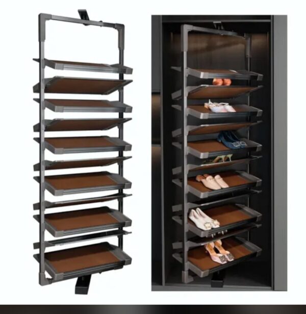 12 layers rotating shoe rack