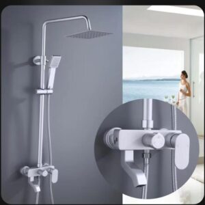 White Shower Mixer