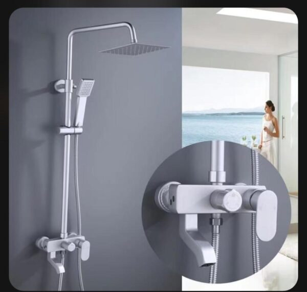 White Shower Mixer