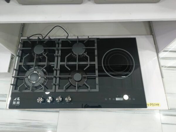 4 burner gas with one inverter electric cooker ( 4+1)