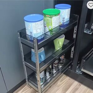 3 step slim pullout spice rack